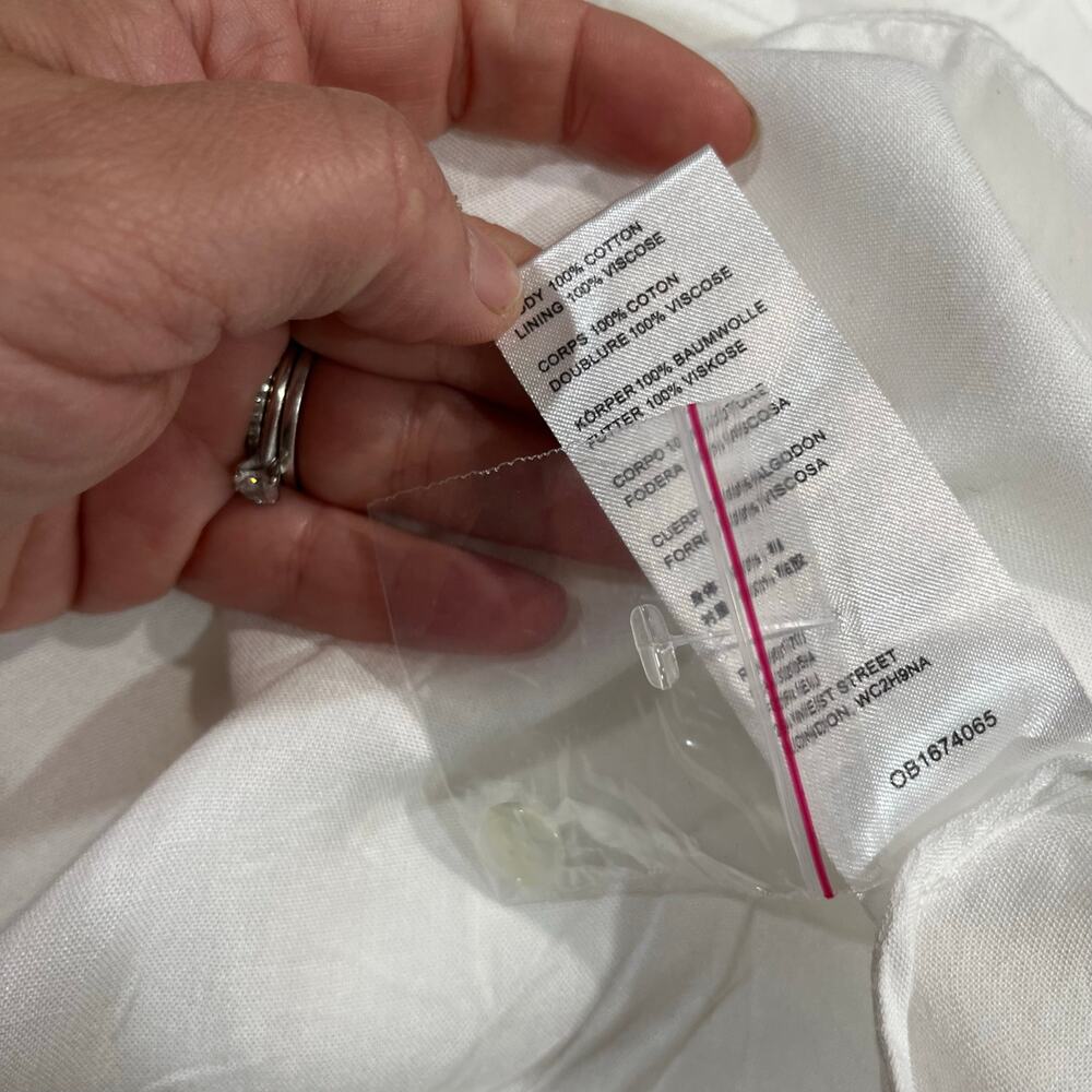 Free People White Charlie Belted Shirtdress Size XS - Picture 7 of 14